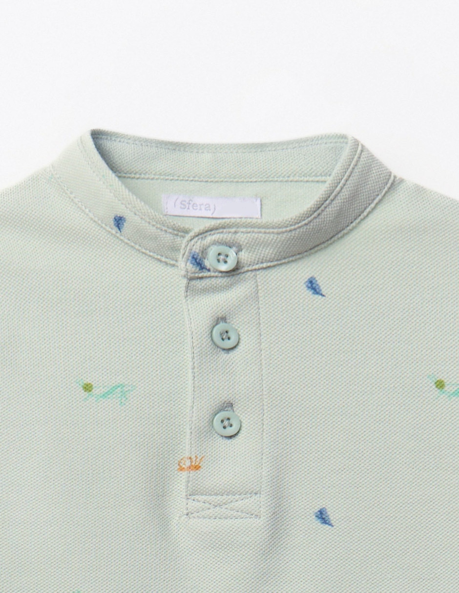 Playera tipo polo para niño 2