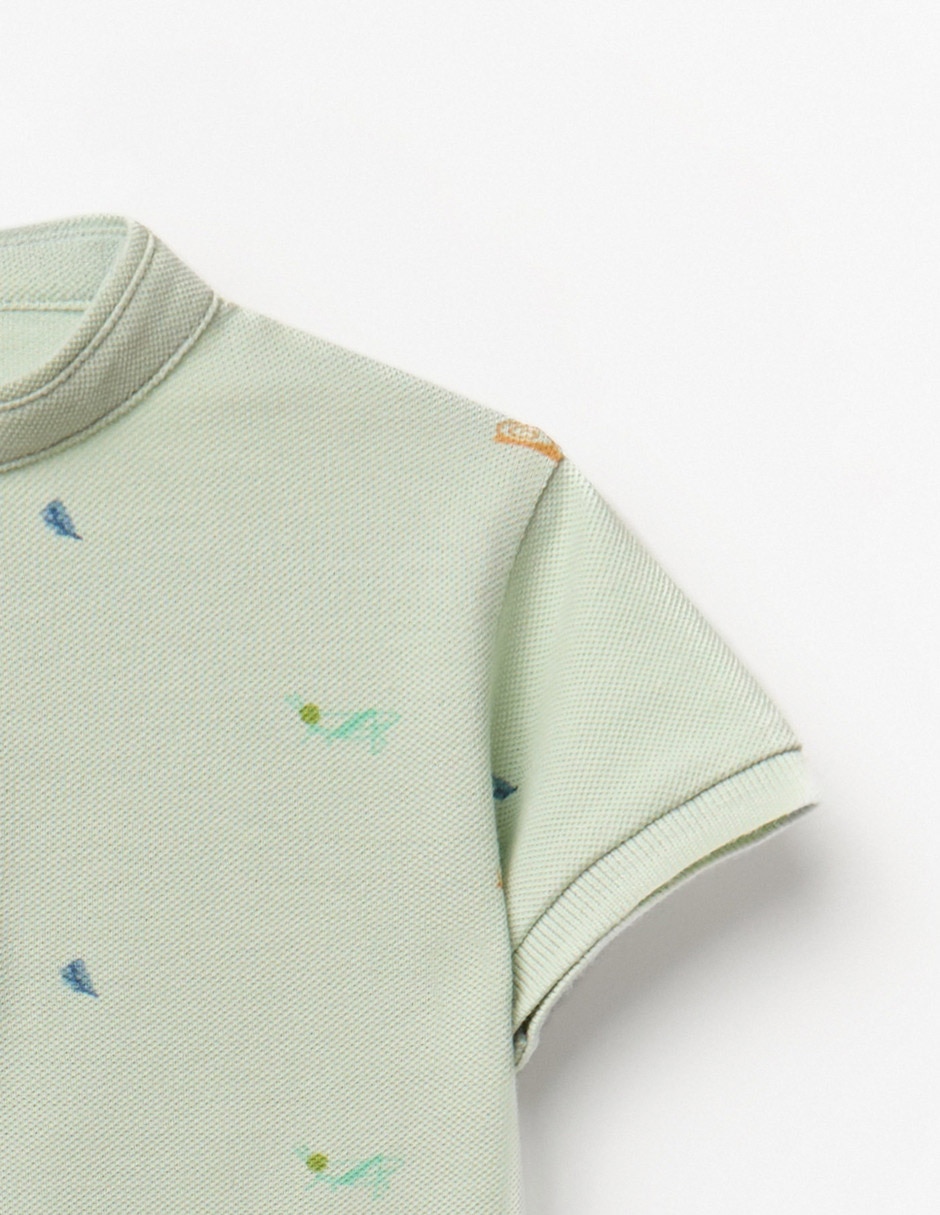 Playera tipo polo para niño 3