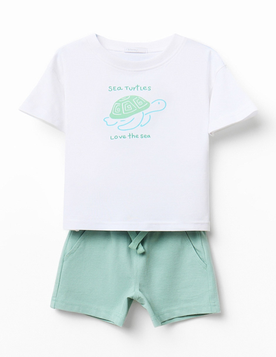 Conjunto casual de algodón para bebè niño Conjunto casual de algodón para bebè niño