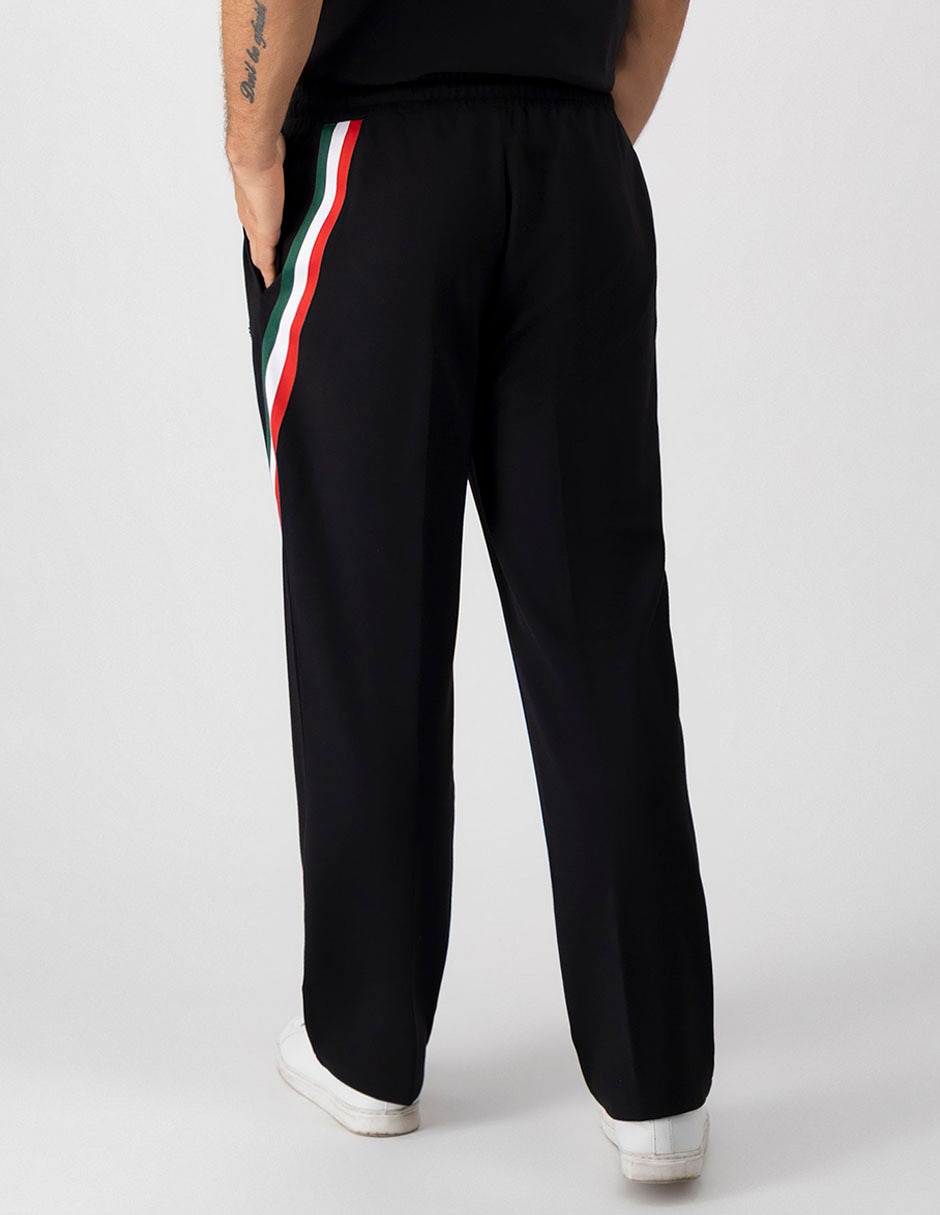 Pantalón Casual Regular Regular Calderoni De Poliéster, Viscosa Y Spandex Para Hombre